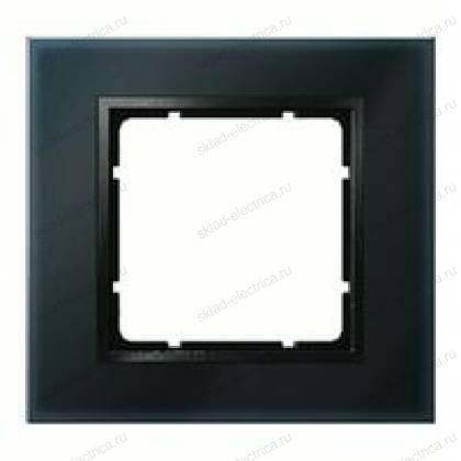 Рамка одинарная Berker B.7 Glass черное стекло 10116616