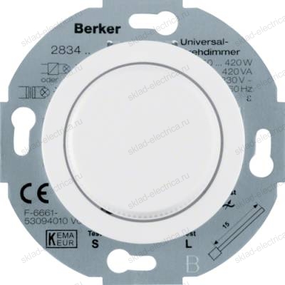 Универсальный поворотный диммер 283410 Berker