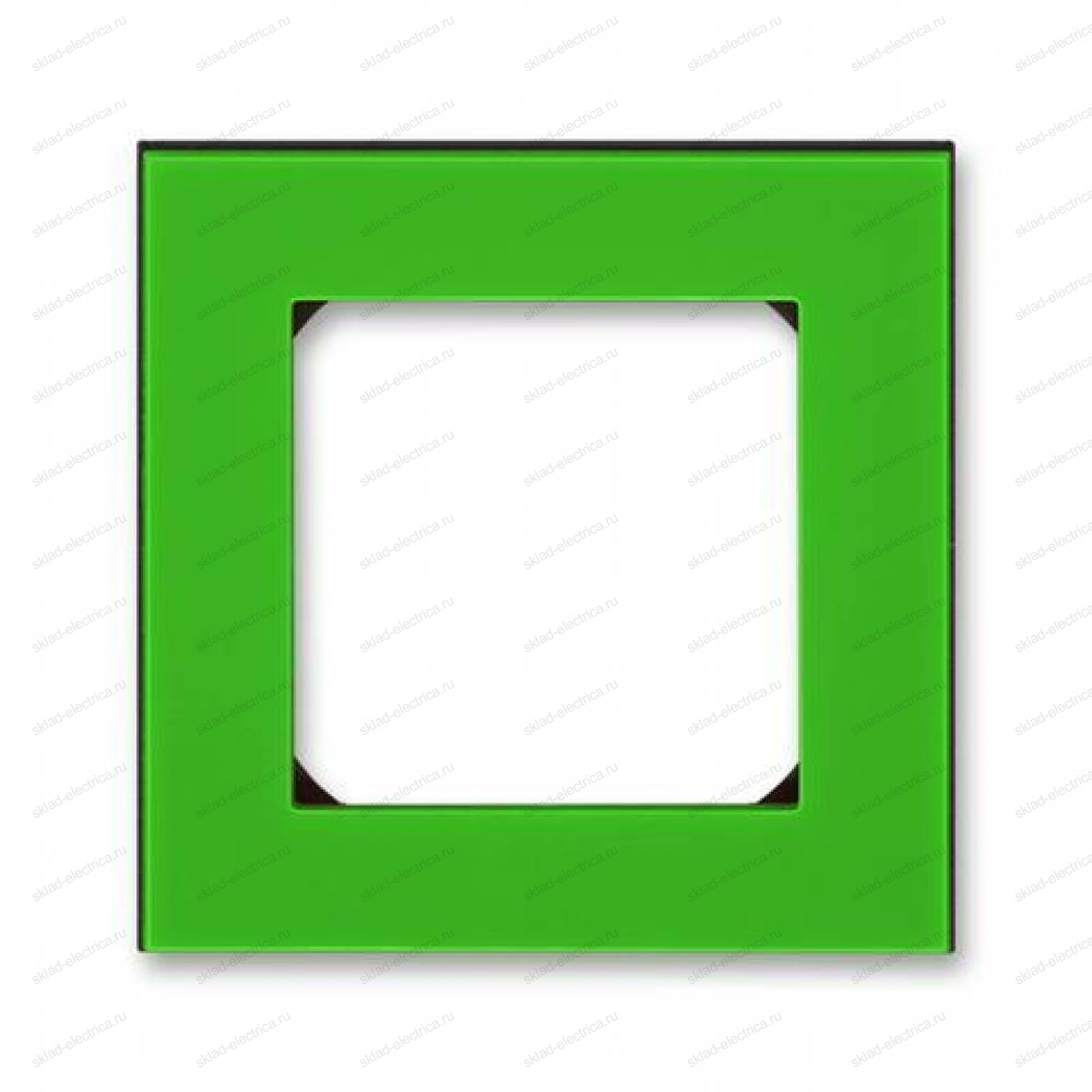 Рамка 1-ая (одинарная), цвет Зеленый/Дымчатый черный, Levit