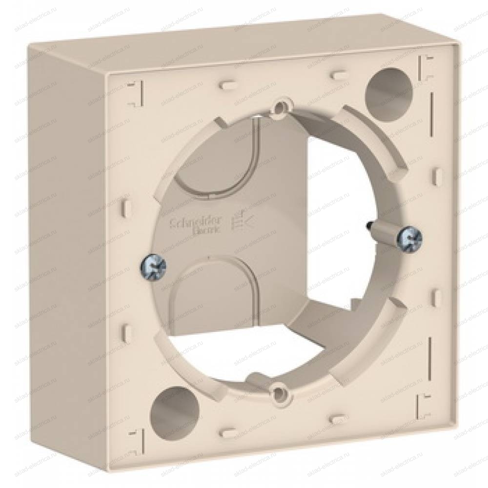 Коробка наружного монтажа ATN000200 Schneider Electric Atlas Design бежевый