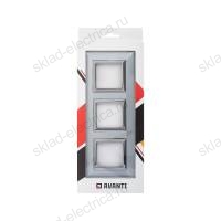 Рамка из металла, Avanti DKC светло-серебристая, 6 модулей