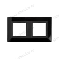 Рамка из металла, Avanti DKC черная, 4 модуля