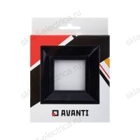 Рамка из металла, Avanti DKC черная, 2 модуля