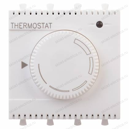 Термостат модульный для теплых полов, Avanti DKC "Белое облако", 2 модуля