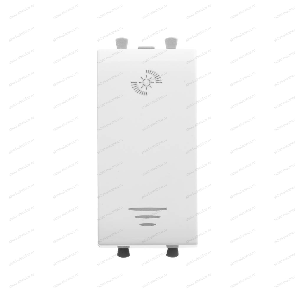 Диммер кнопочный модульный для LED ламп, Avanti DKC "Белое облако", 1 модуль