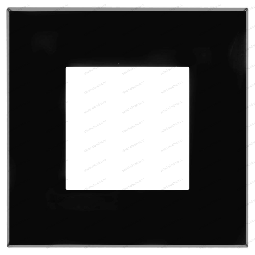 Рамка ARTLEBEDEV, Avanti DKC "Черный квадрат", 2 модуля