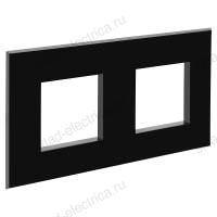 Рамка ARTLEBEDEV, Avanti DKC "Черный квадрат", 4 модуля