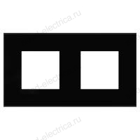 Рамка ARTLEBEDEV, Avanti DKC "Черный квадрат", 4 модуля