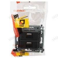 DKC Avanti Черный матовый Зарядное устройство USB