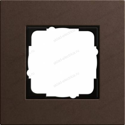 Рамка Lenoleum-Multiplex коричневая 1-ая Gira ESP