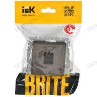 Розетка компьютерная RJ45 кат.6 РК11-БрТБ темная бронза IEK BRITE