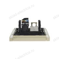 Розетка двойная RJ11+RJ45 кат.5E FP435 ваниль IEK FORTE&PIANO