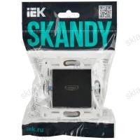 Розетка HDMI SK-H01Bl черный IEK SKANDY