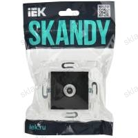 Розетка TV оконечная SK-A12Bl черный IEK SKANDY