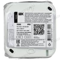 Переключатель одноклавишный с индикацией 10А IP55 TS202 белый IEK TORS