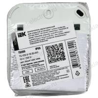 Выключатель двухклавишный 10А IP55 TS205 белый IEK TORS