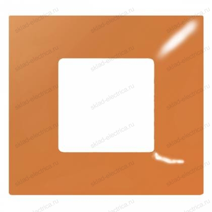 Накладка декоративная на рамку базовую 1 пост Simon 27 Play Color, оранжевый