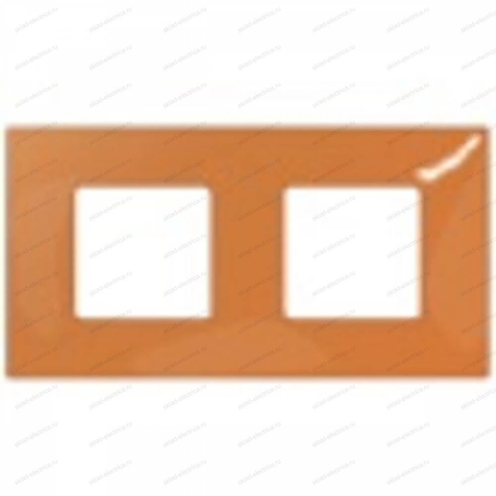 Накладка декоративная на рамку базовую 2 поста Simon 27 Play Color, оранжевый