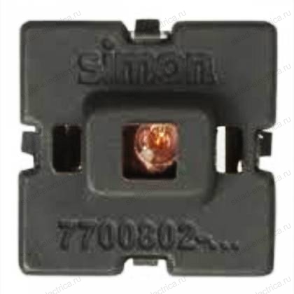 Блок LED подсветки цвет красный Simon 82, механизм