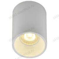 LIGHTING Светильник 4111 накладной потолочный под лампу GU10 белый пластик IEK