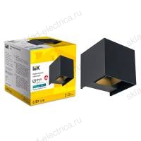 LIGHTING Светильник уличный светодиодный 5111 настенный 6Вт 4000К IP65 черный IEK