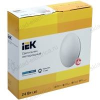 Светильник LED ДПБ 1003 24Вт IP20 4000K круг белый IEK