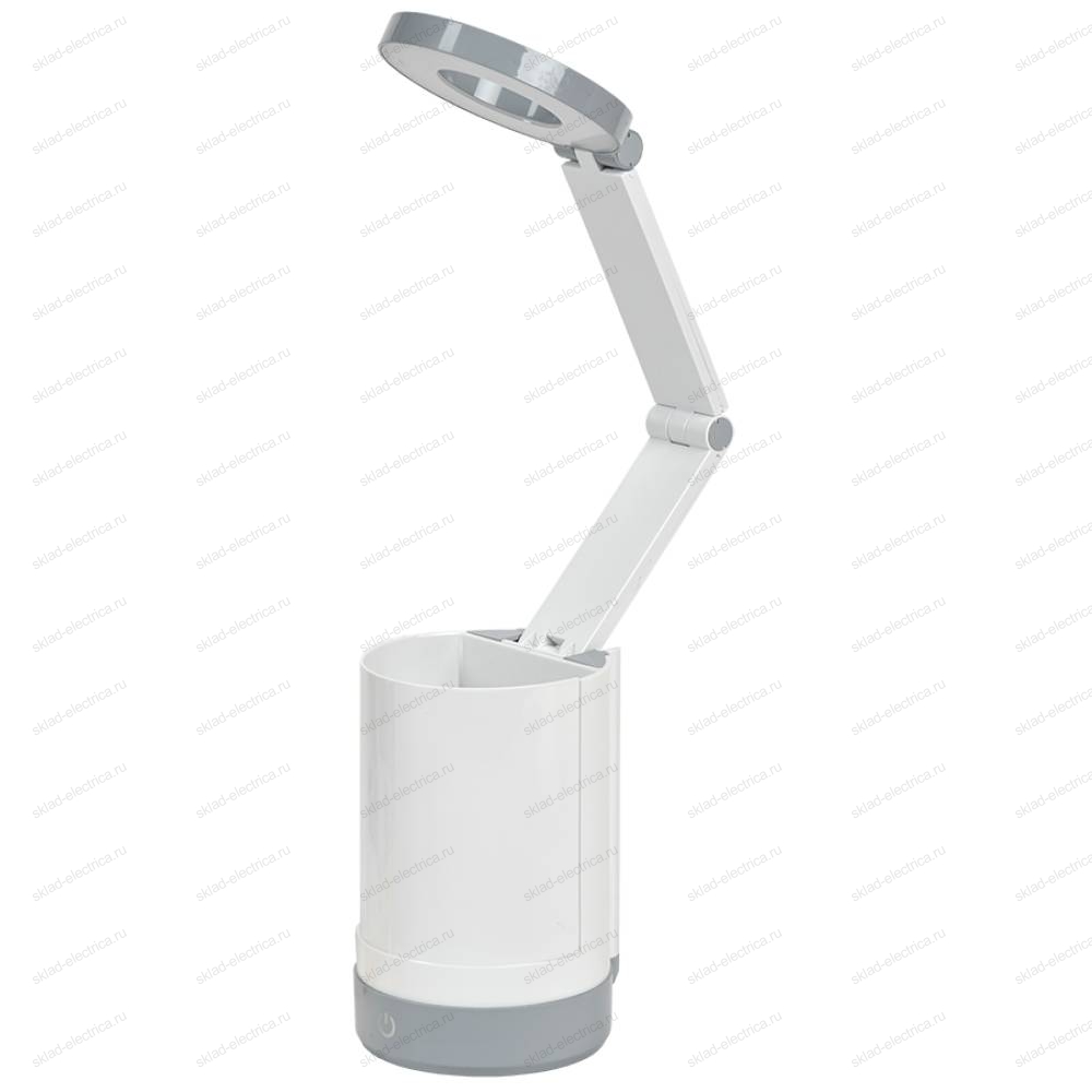 LIGHTING Светильник светодиодный настольный 2012 5Вт пантограф с карманом белый IEK