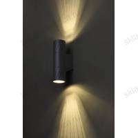 LIGHTING Светильник уличный 5221 настенный под лампу 2хGU10 IP65 серый IEK