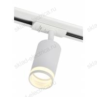 LIGHTING Светильник 4116 декоративный трековый поворотный под лампу GU10 белый IEK