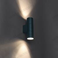 LIGHTING Светильник уличный 5108 настенный под лампу 2хGU10 IP65 черный IEK