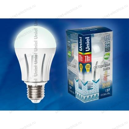 LED-A60-11W/NW/E27/FR ALM01WH пластик