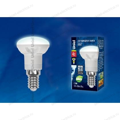 LED-R39-4W/NW/E14/FR PLP01WH картон