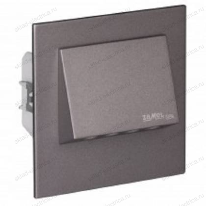 Светильник Zamel Ledix  NAVI Графит/RGB в монт.коробку, 230V AC с встр. RGB контроллером