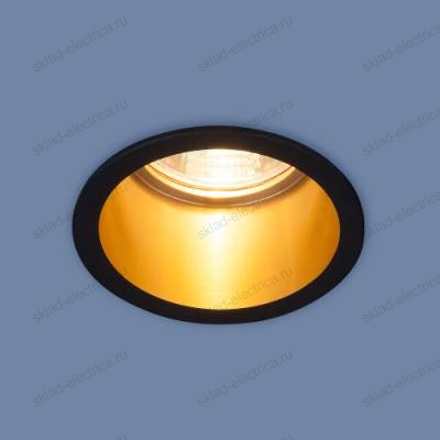 Встраиваемый потолочный светильник 7004 MR16 BK/GD черный/золото