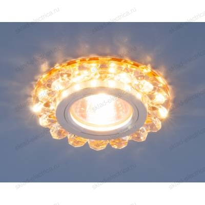 Точечный светодиодный светильник с хрусталем 6036 MR16 GD золото