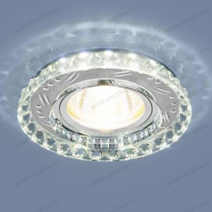 Точечный светодиодный светильник 8351 MR16 CL/WH прозрачный/белый