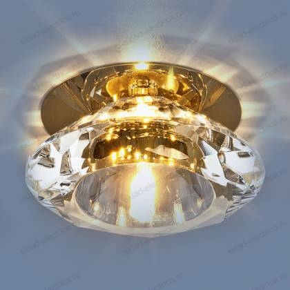 Точечный светильник 8016 G4 GD/CL золото/прозрачный