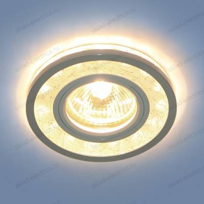 Точечный светодиодный светильник 7020 MR16 WH/SL белый/серебро