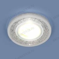 Точечный светодиодный светильник 7020 MR16 WH/SL белый/серебро