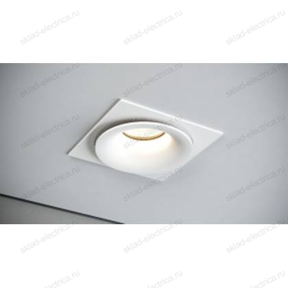 Светильник встраиваемый белый с белой рамкой Quest Light NIBIRU LD white + Frame 01 white