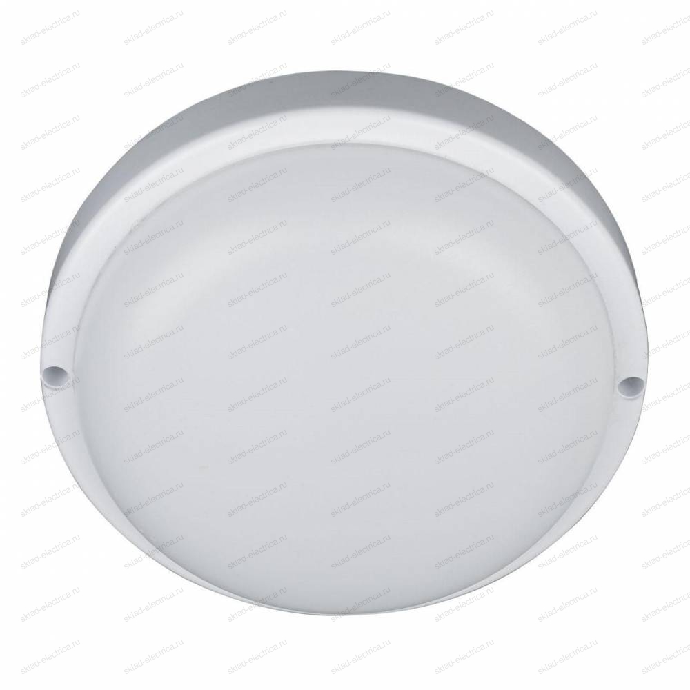 Светильник светодиодный ДБП 8 Вт IP54 круглый пластиковый белый герметичный