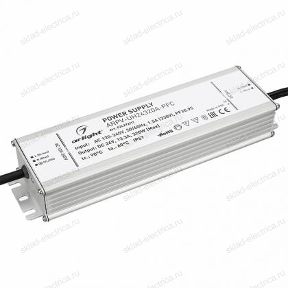 Блок питания ARPV-UH24320A-PFC (24V, 13.3A, 320W) (Arlight, IP67 Металл, 7 лет)