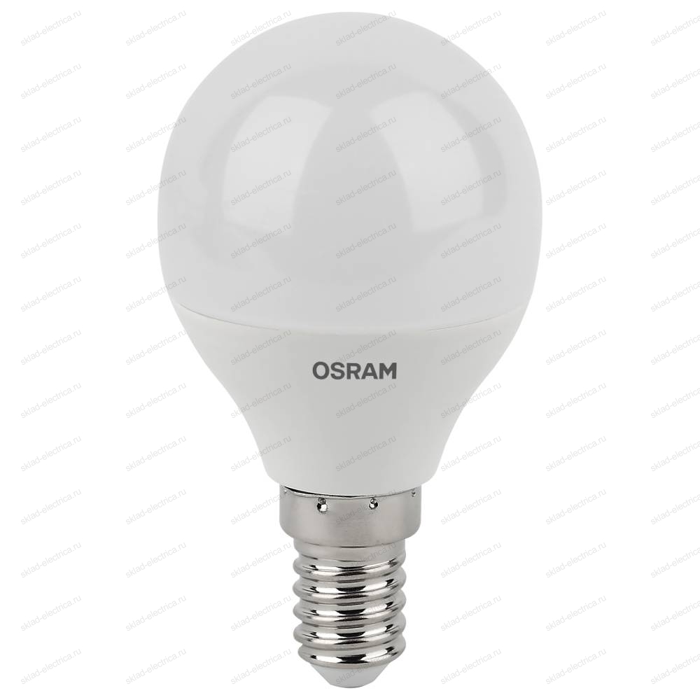 Лампа антибактериальная / Antibacterial светодиодная OSRAM 5,5Вт 470Лм 4000К E14 арт. 4058075561618