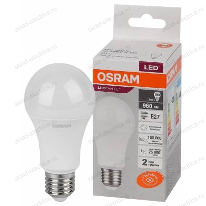 Лампа светодиодная OSRAM LED-Value 12 Вт E27 4000К 960Лм 220 В