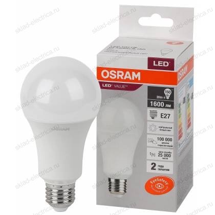Лампа светодиодная OSRAM LED-Value 20 Вт E27 4000К 1600Лм 220 В