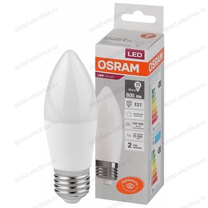 Лампа светодиодная OSRAM LED-Value 10 Вт E27 4000К 800Лм 220 В