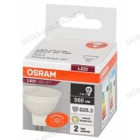 Лампа светодиодная OSRAM LED-Value 7 Вт GU5,3 3000К 560Лм 220 В