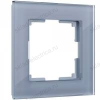 Рамка одинарная Werkel Favorit, серое стекло a030774 WL01-Frame-01