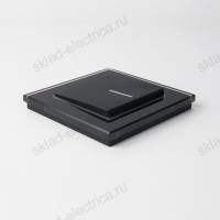 Рамка одинарная Werkel Favorit, черное стекло a031797 WL01-Frame-01