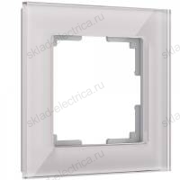 Рамка одинарная Werkel Favorit, дымчатое стекло a030785 WL01-Frame-01